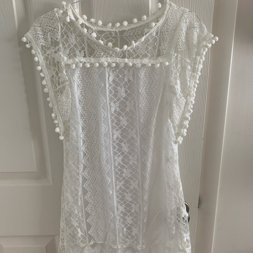 White lace dress